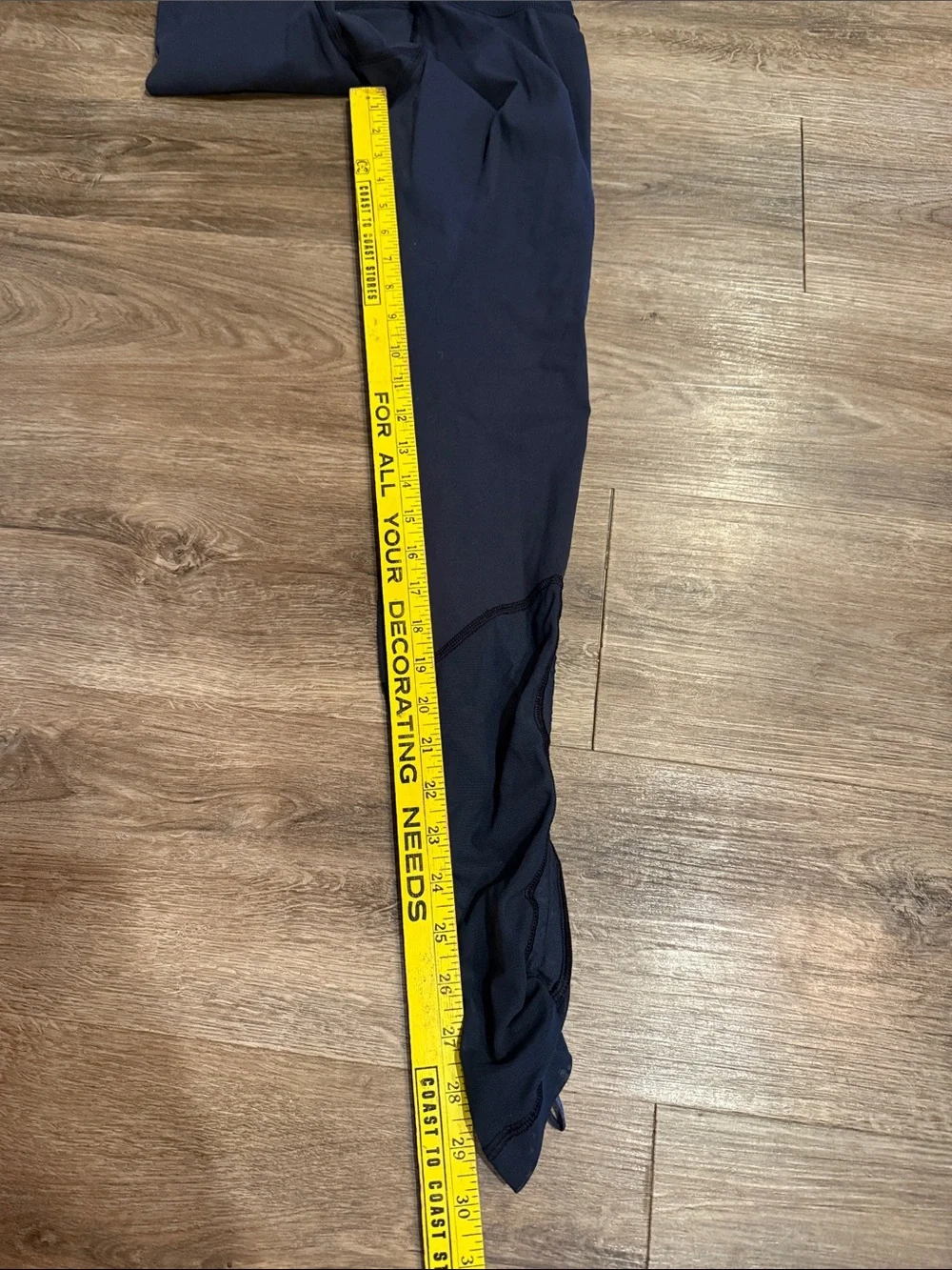Lululemon Navy High-Rise Cinch Leggings with Mesh Size 4